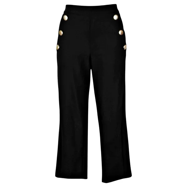 Haver & Blair London Pull On Straight Leg Cropped High Rise Pants Sz MEDIUM - Image 2