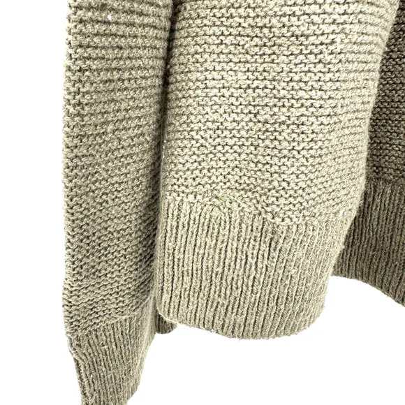 Madewell size Large‎ olive or army green knit sweater - Image 3