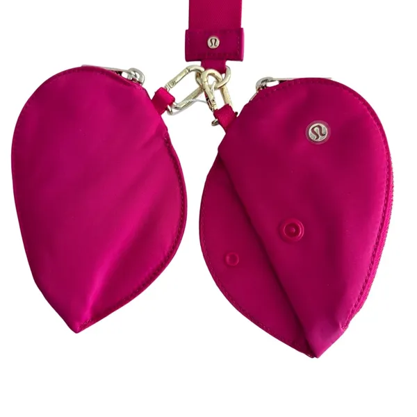 Lululemon Dual Pouch Wristlet Heart Passionate / Passionate / Gold - Image 10