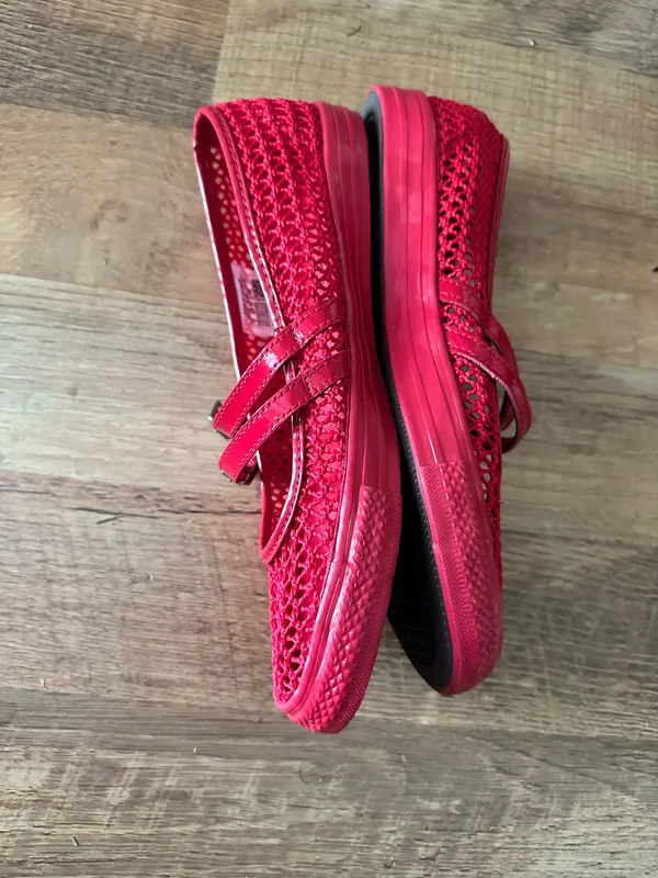 Converse Dainty Mary Jane Breezy Knit Flats Shoes/ Red NWOT~9 - Image 2