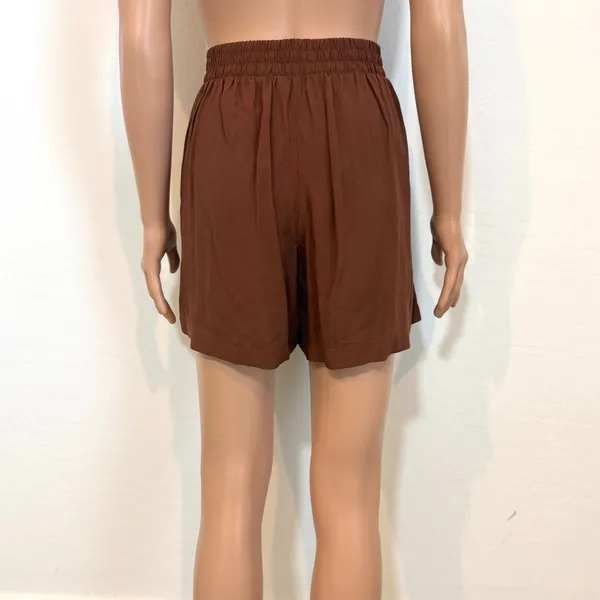 Wildfox M flat front casual pull on shorts pockets SH2 3660 - Image 10