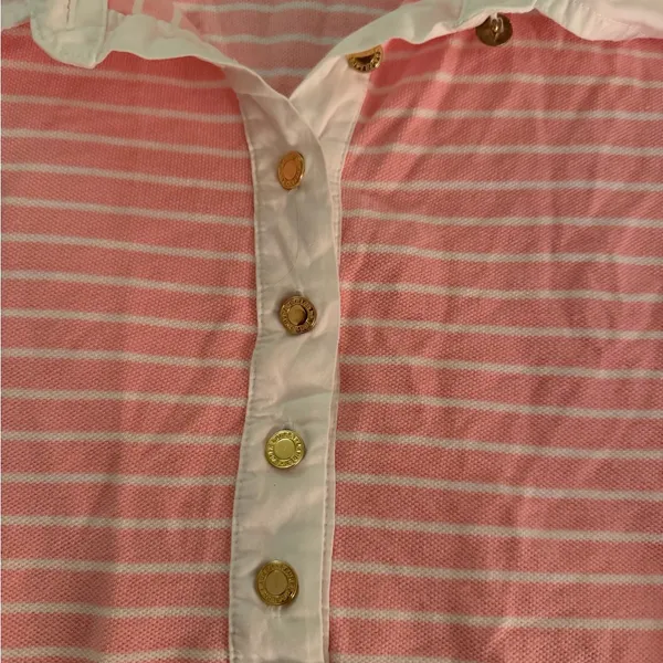 Lauren Ralph Lauren Pink/white cotton rugby women’s XL - Image 2