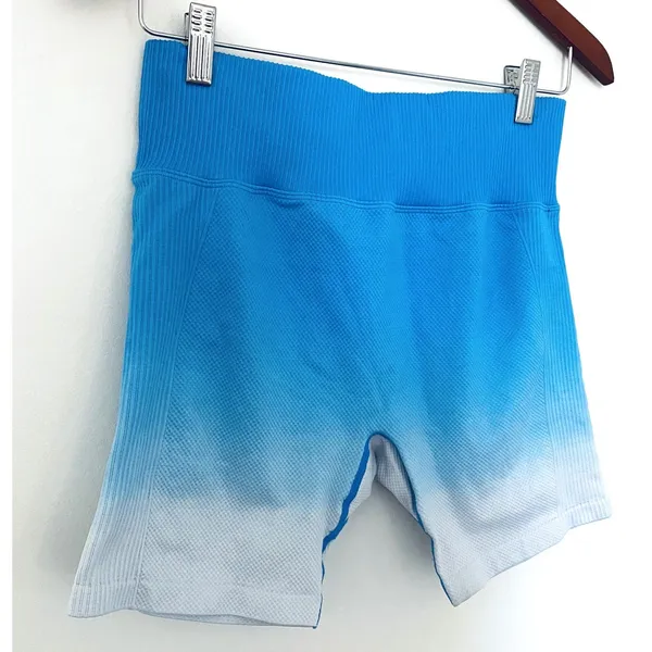 Victoria's Secret Pink Seamless Ombre Bike Shorts High Waist Textured Sz L - Image 5