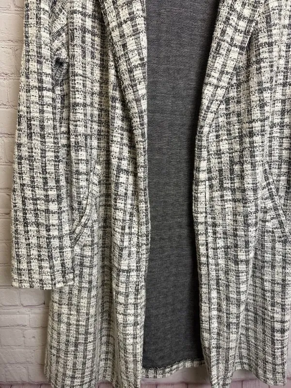 MELLODAY long line trench coat cotton blend light academia funky medium textured - Image 5