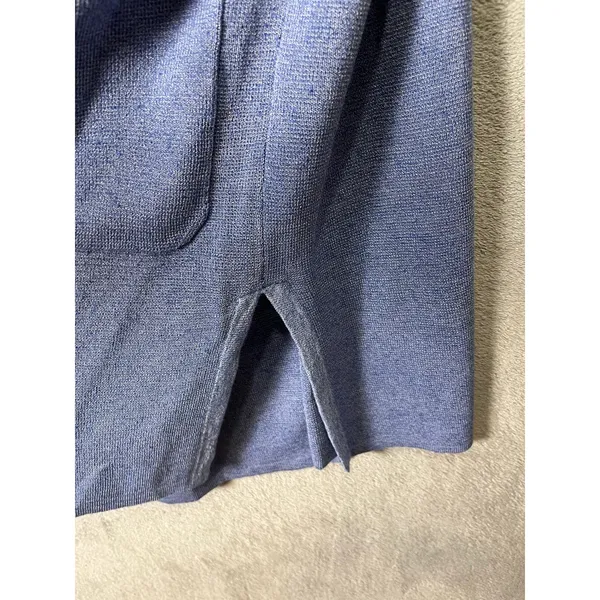 J.Crew Juliette Collarless‎ Sweater Blazer Linen Minimalist Lightweight MD New - Image 5