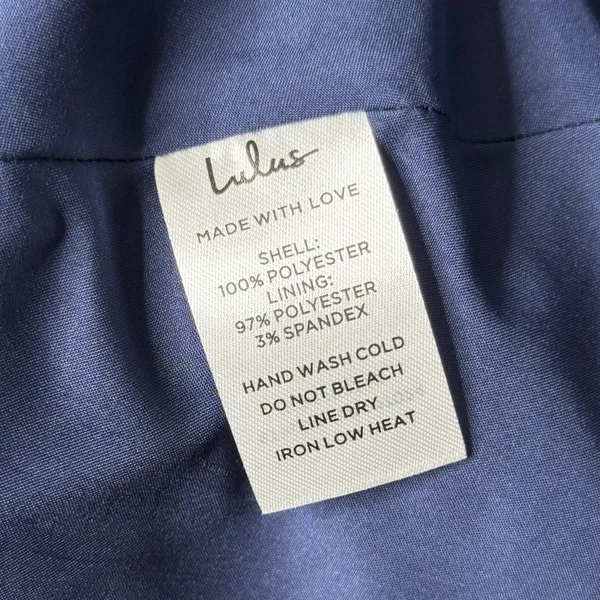 NWT Lulus Sweetie Aura Polka Dot Mini Dress Navy Blue Women’s Size Medium - Image 12