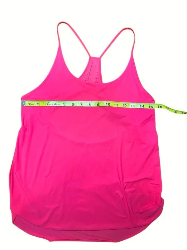 lululemon Stride To Tide Tank Top Womens Hot Pink Mesh Open Back - Image 10