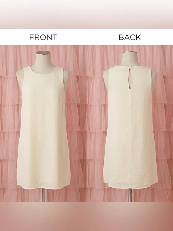 Lulus Women’s Sassy Sweetheart Sleeveless White Shift Mini Dress Size XS - Image 4