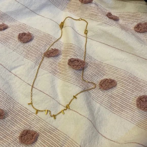 Madewell Gold Brass Adjustable Layering Necklace - Image 2