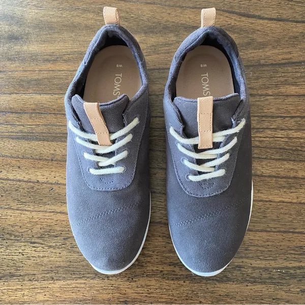 Toms Cabrillo Charcoal and Tan women’s Sneakers size 8 - Image 2