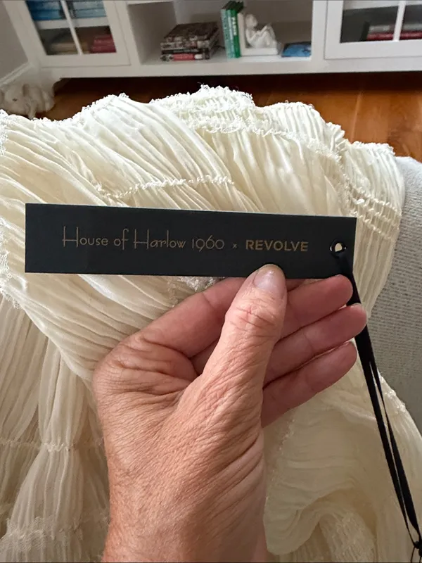 House of Harlow 1960 Cream Halter Maxi Dress - Image 3