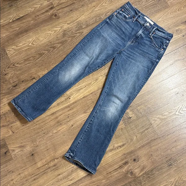 MOTHER JEANS SUPERIOR The Insider Ankle, wash where the sun Don't shine Sz 25 - Image 3