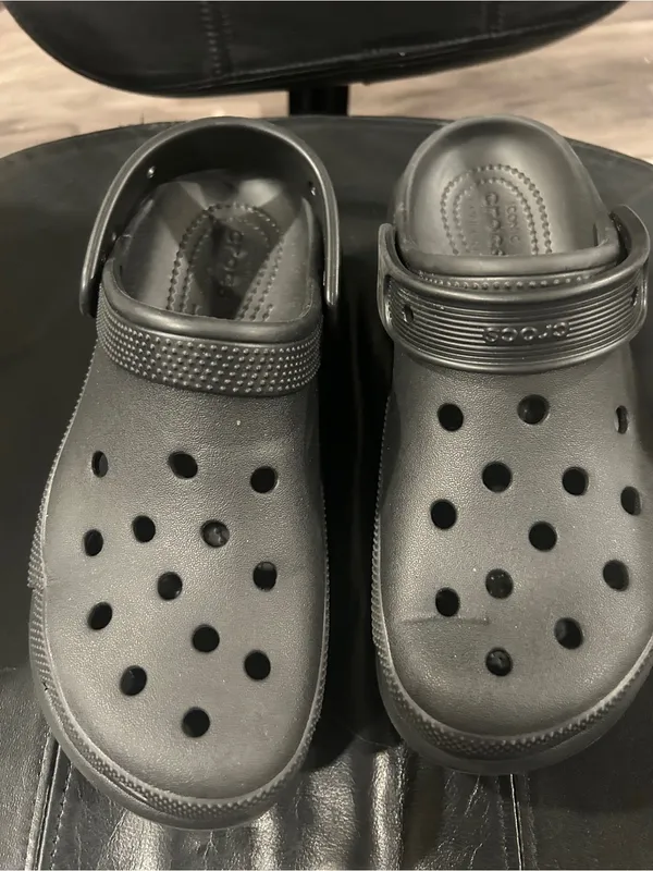 CROCS Black Slip-On Clog Sole - Image 2