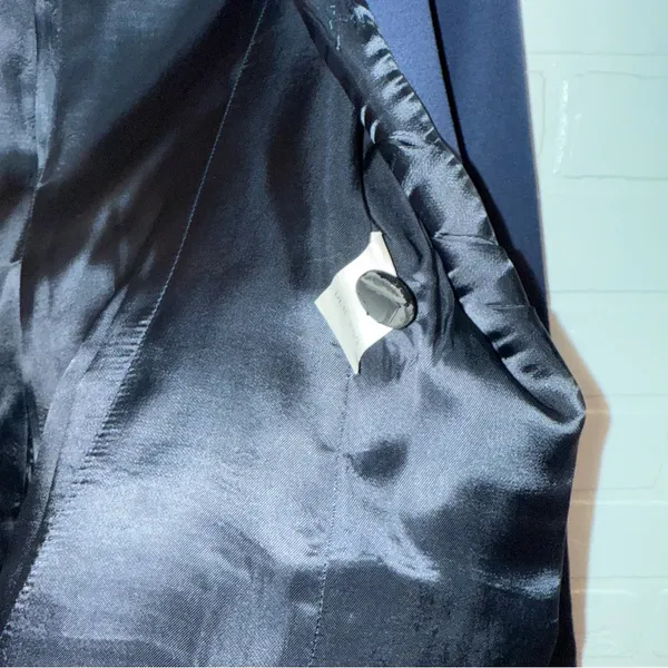 Zara Woman Navy Blue Blazer - Image 7