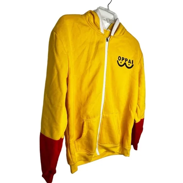 OPPAI One Touch Man Hoody Sweatshirt Yellow Size XL - Image 4