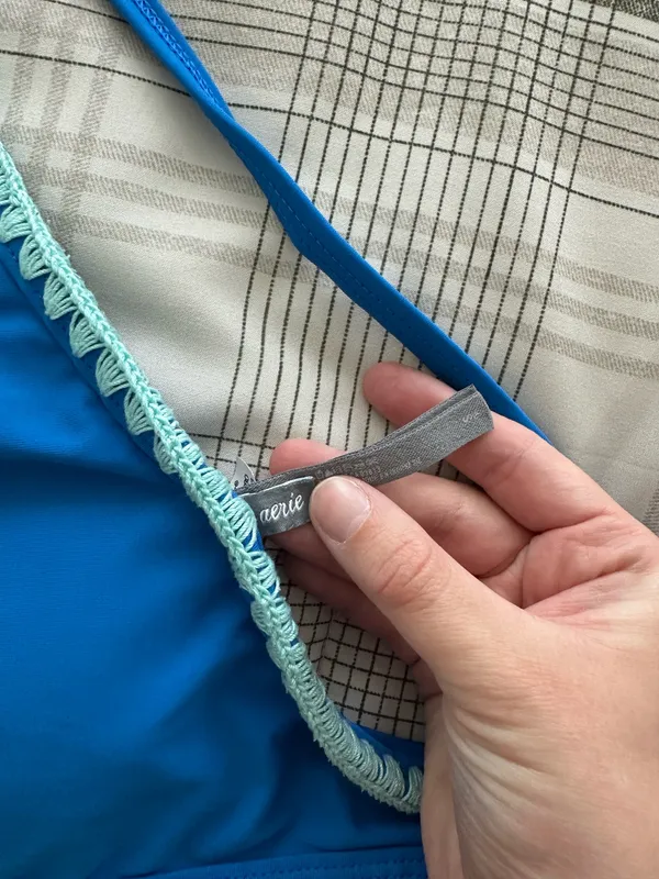 Aerie Blue Crop Bikini Top - Image 4