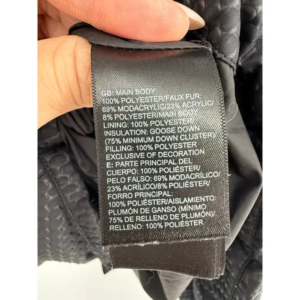 The North Face Hey Mama Parkina Down Parka Women’s S Black Faux Fur Hood - Image 7