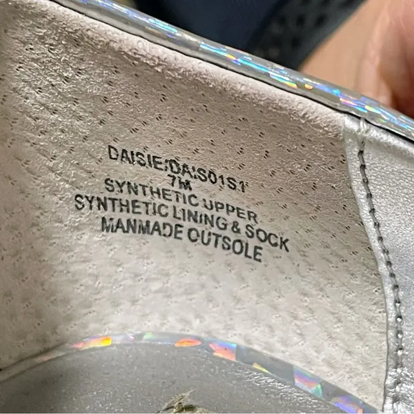 Steve Madden Silver Iridescent Daisie Pointed Toe Stiletto Heels 7 - Image 7