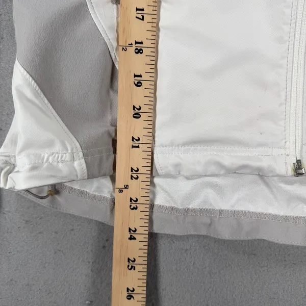 Y2k The North Face Flight Series White Grey Full Zip Windbreaker Jacket Womens M - Image 3