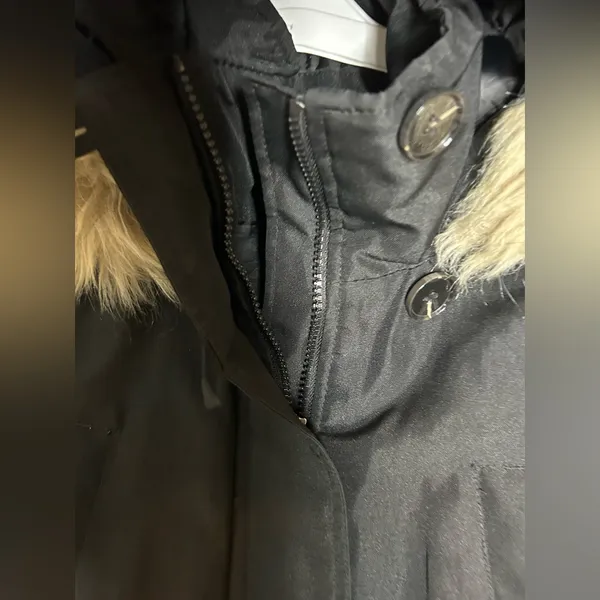 Vera Moda Womens Black Parka Coat Size Small - Image 3