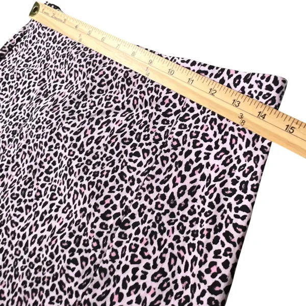 Topshop Leopard Mini Skirt Women 8 Pink Black Animal Print High‎ Waist Stretch - Image 7