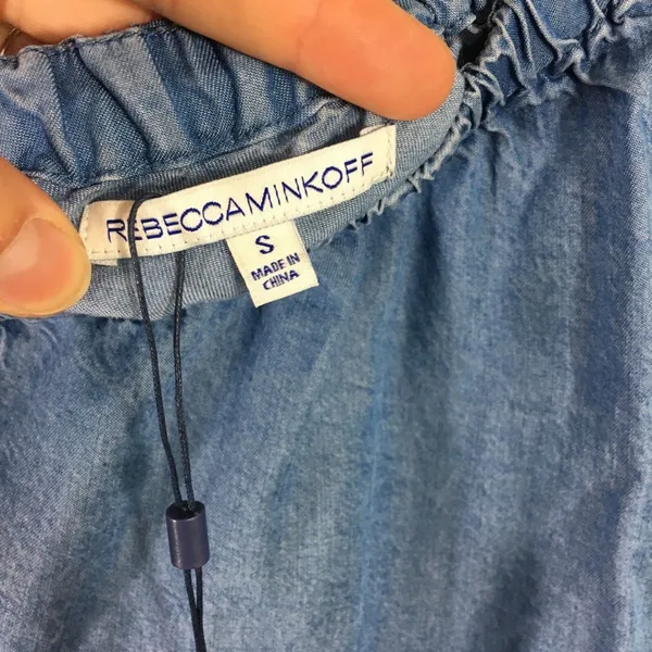 NWT Rebecca Minkoff chambray blue Harmony top - Image 4