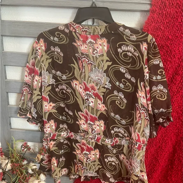 Cato Blouse for Women Floral print Size L - Image 4