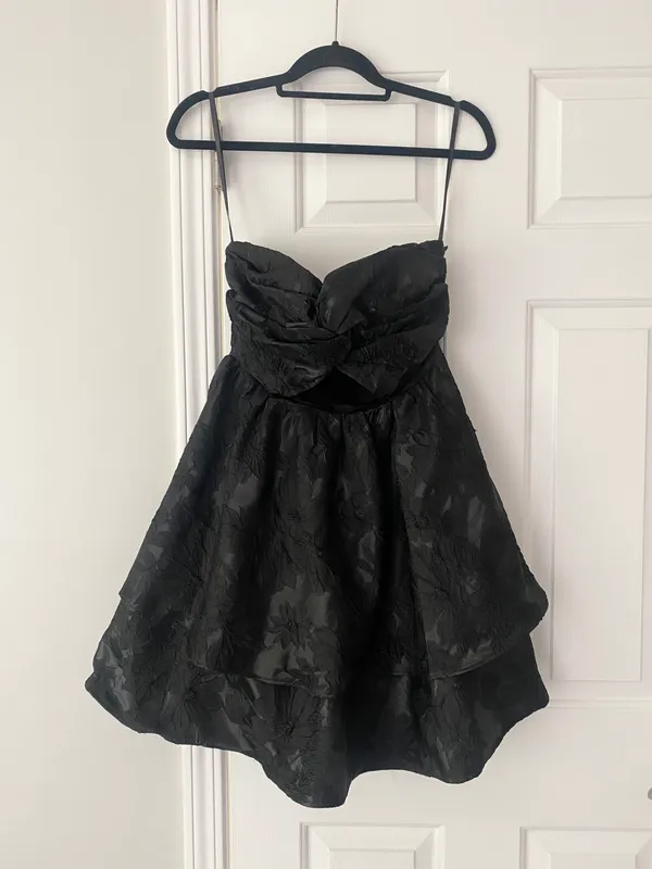 Anthropologie Bhanuni By Jyoti Embroidered Strapless Mini Dress, Size 6 - Image 8