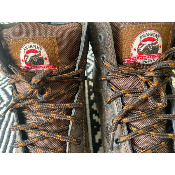 Brahma Mens Steel Raid Work Boot Brown Size 9.5 - Image 8