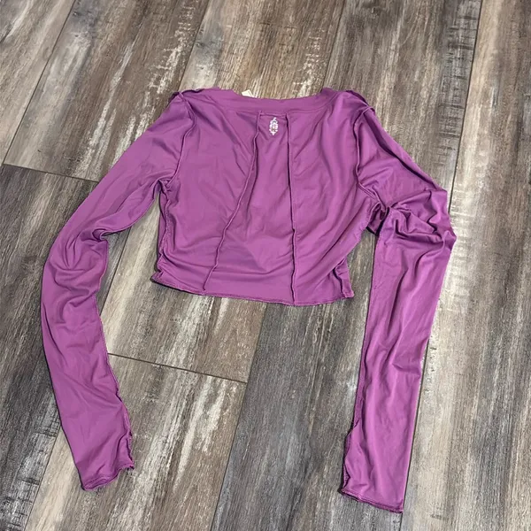 Free People Movement Long Sleeve Crop Top Orchid FP Movement XS - Image 2
