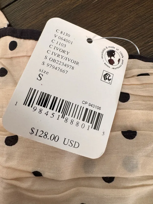 Free People Tea For Two Polka Dot Mini Dress NWT - Image 4
