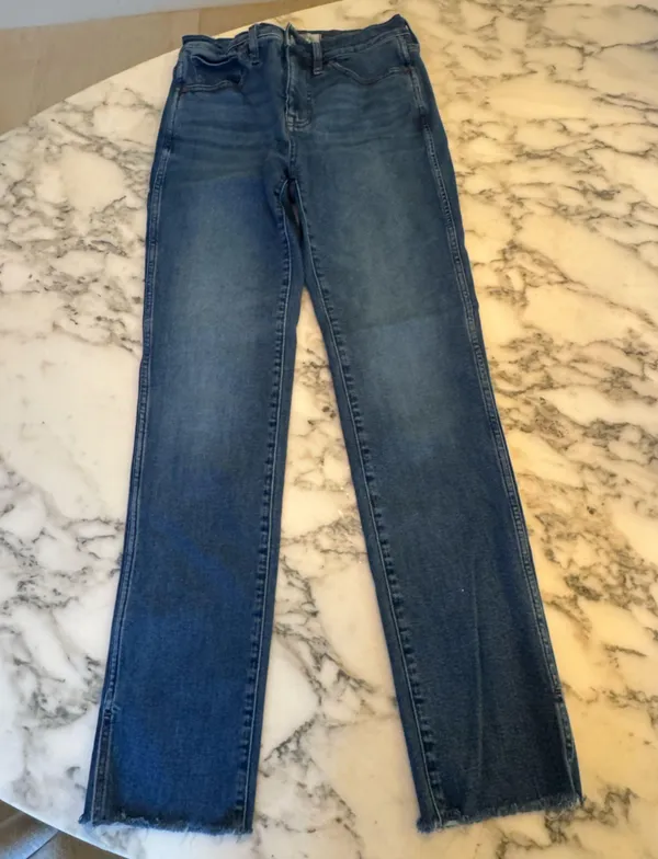 VTG Madewell Stovepipe Jeans Sz 27 tear in backside - Image 2