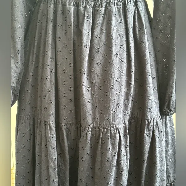 Madewell Lucie‎ Cut Out Back Midi Dress medium boho cottagecore prairie holiday - Image 5