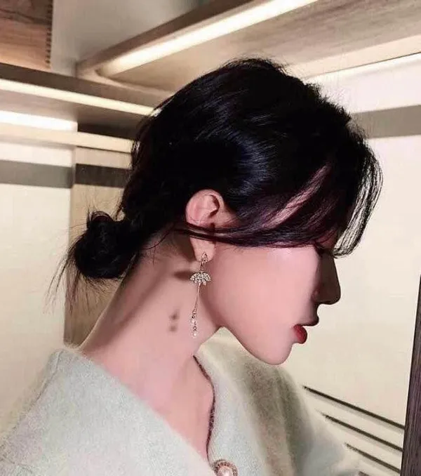 Ballerina Girl Rhinestone White Pearl Dangle Drop Earrings for Women - Image 3
