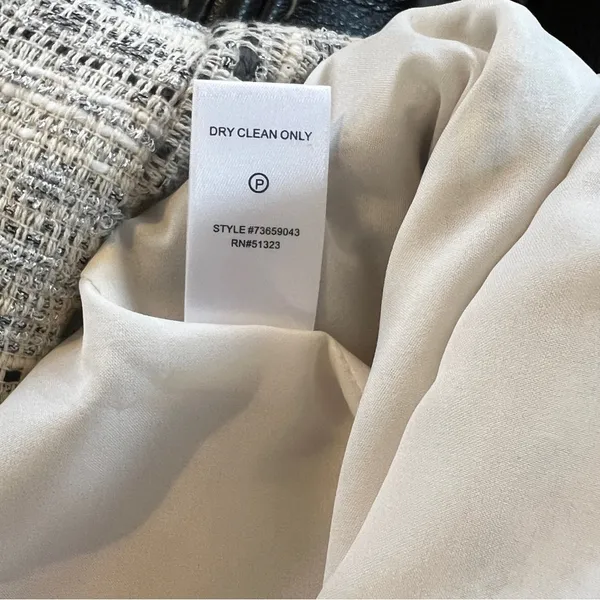 CeCe Cynthia Steffe Metallic Tweed Dress White Sz 2 - Image 11