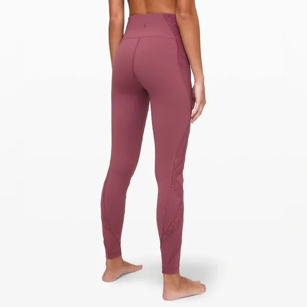 Lululemon Wunder Under High-Rise Tight Flocked 28" Floral Plumful Size 2 - Image 3