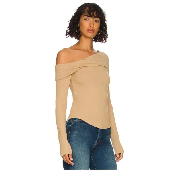 FREE PEOPLE Addie Layering Top in Winter Wheat Size X-Large - Image 13