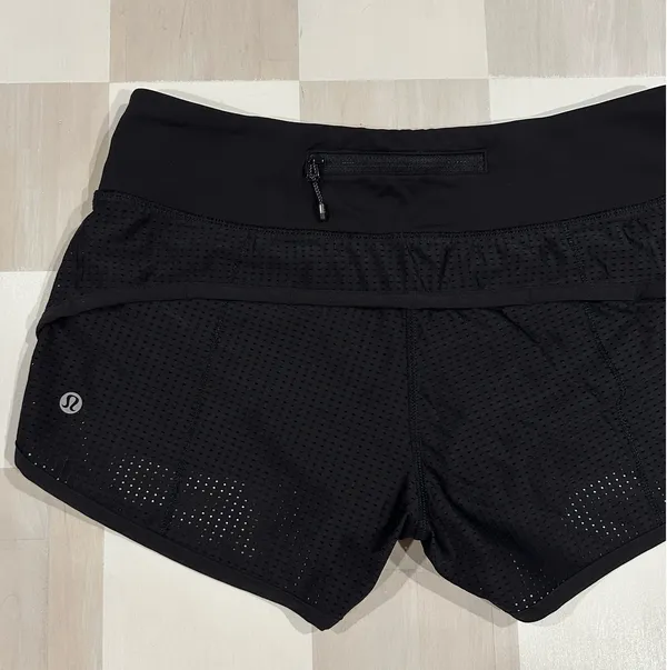 Lululemon Black Mesh Speed Short - Image 4