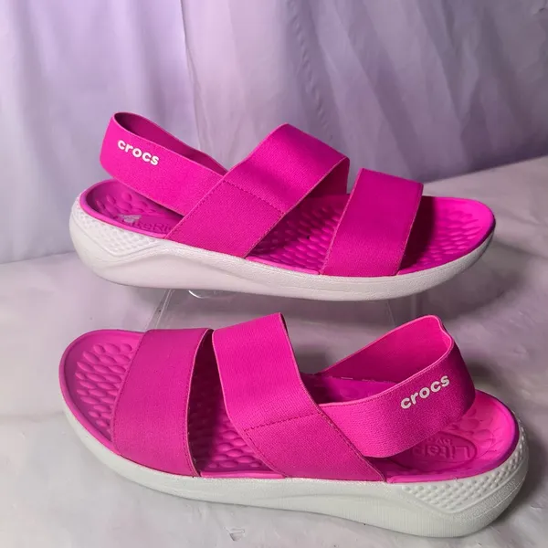Crocs Women’s LiteRide Sandal — Hot Pink - Image 2