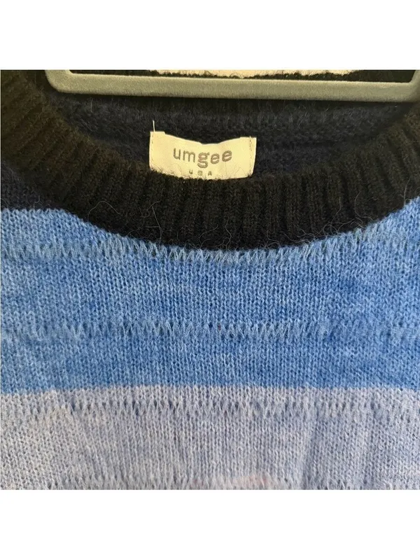 Umgee Blue and Black Striped Sweater - Image 3