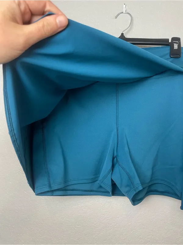 The North Face Teal Mini Skort with Side Slit Size XL - Image 5