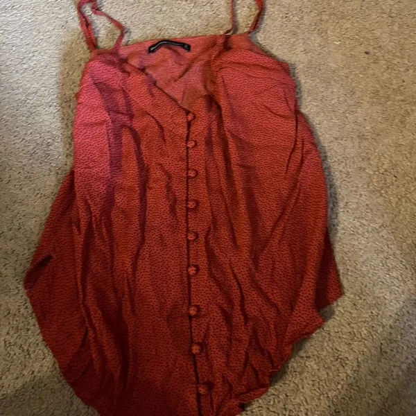 Abercrombie red cami blouse small‎ - Image 7