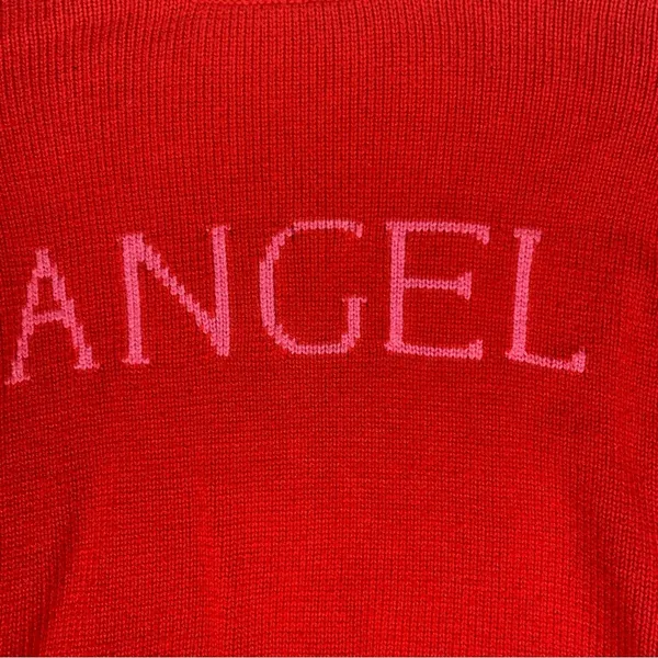 Victoria's secret womens medium red angel sweater cashmere blend knit - Image 6