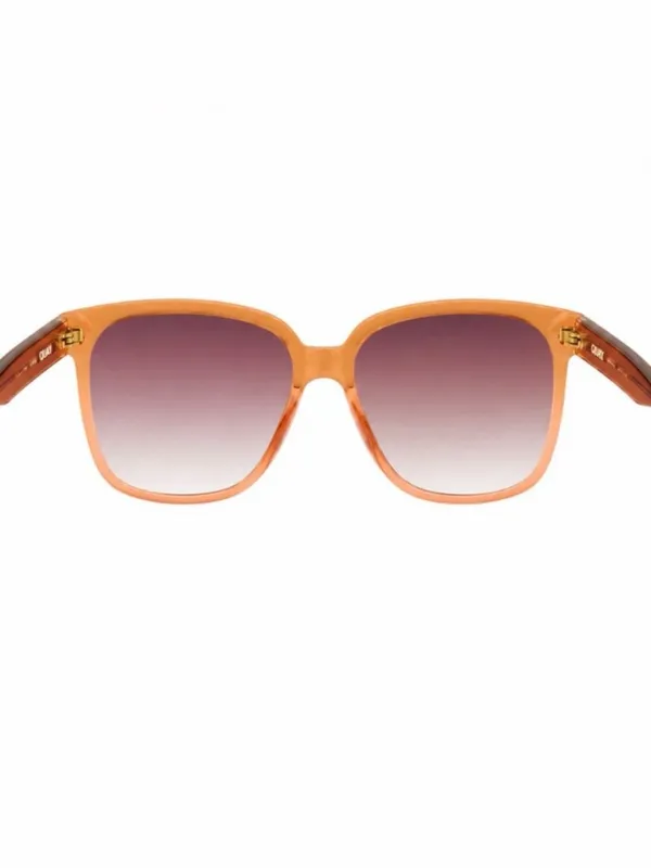QUAY Womens WIDE AWAKE 77694 Coffee Rose Frame Brown Lenses Sunglasses 59 16 145 - Image 6