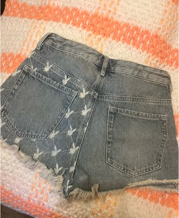 Pacsun Playboy Jean Shorts - Image 3