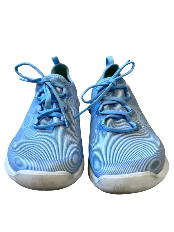 Oofos OOmg Sport LS Shoes Womens Size 8 Lace Up Recovery Sneakers Blue White - Image 3