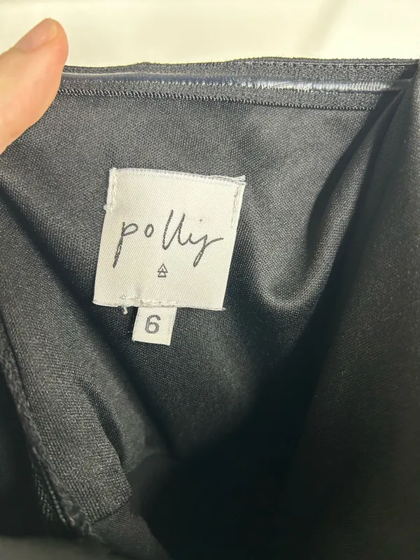 Princess Polly Strapless Envelope Skort Romper Black, Size XS/EU 6 - Image 5