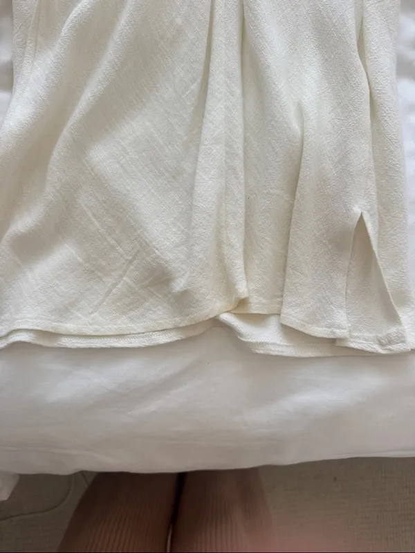 Princess Polly Cream Slip Dress - Image 4