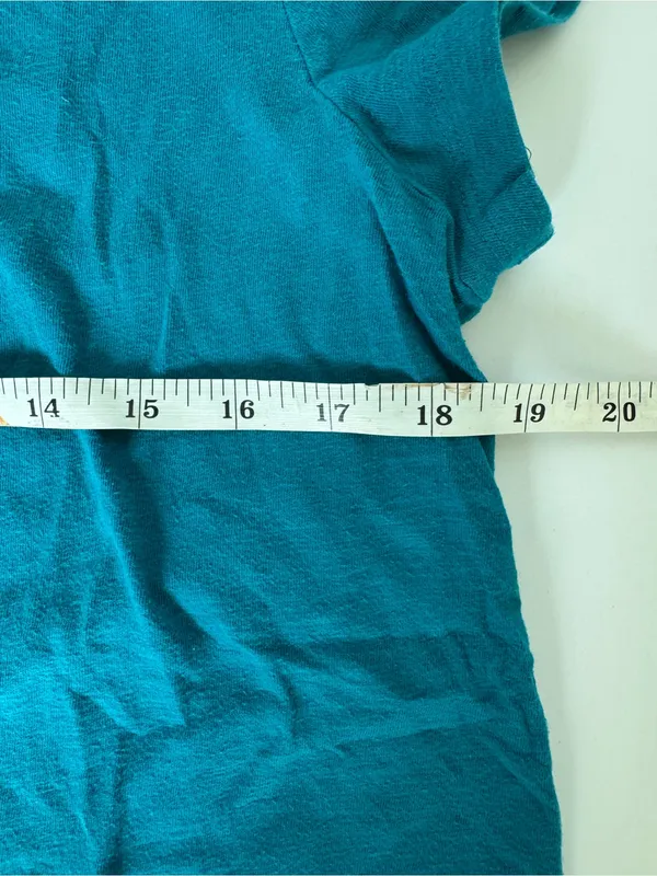 Eileen Fisher Teal Organic Cotton Short Sleeve Tee Size S NWOT - Image 4