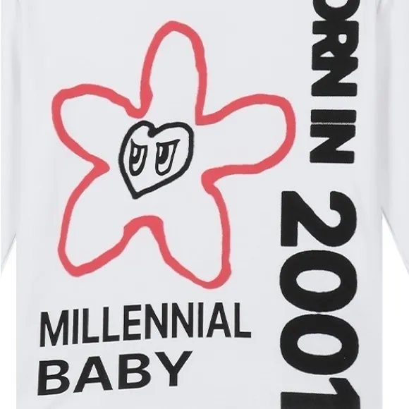 Millenial Baby Shirt‎ - Born in 2001 Flower Eye Long Sleeve - Image 8